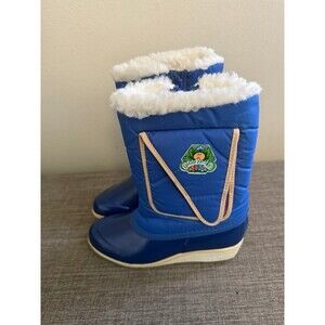 Vintage Youth  Blue Cabbage Patch Rubber  Snow/Rain Boots Size 2